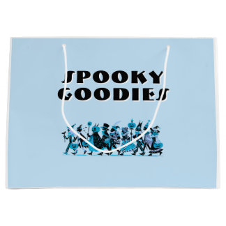 Bolsa De Regalo Grande Retro Blue&Blue Spooky Goodies Halloween