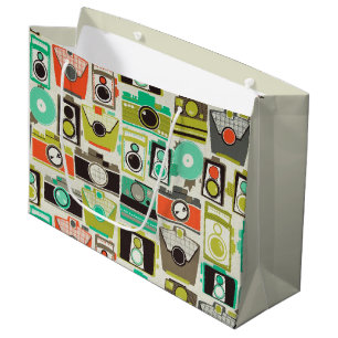 Bolsa De Regalo Grande Retro de cámaras