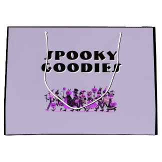 Bolsa De Regalo Grande Retro Purple&Purple Spooky Goodies Halloween