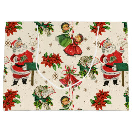 Bolsa De Regalo Grande Retro Treasures Navidad 