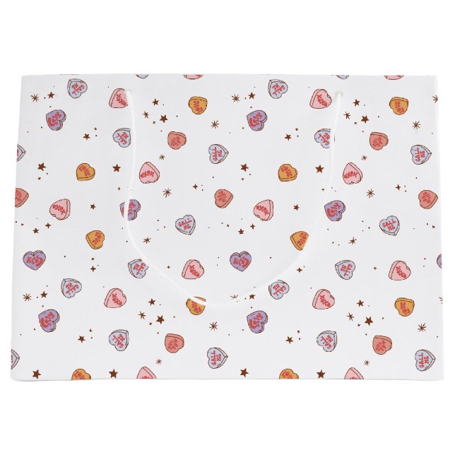 Bolsa De Regalo Grande Retro Valentine (Anverso)