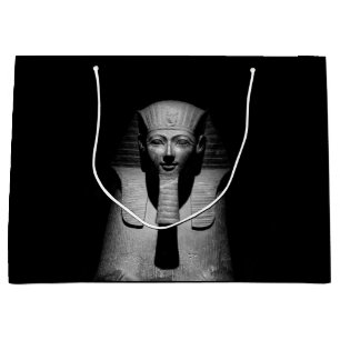 Bolsa De Regalo Grande Rey del faraón blanco y negro