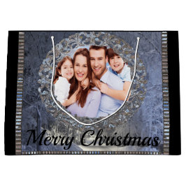 Bolsa De Regalo Grande Rodeado de festividades de Navidades de fotos de n