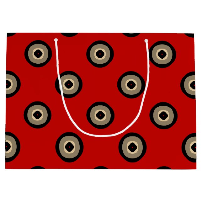 Bolsa De Regalo Grande Rojo clásico y negro (Anverso)