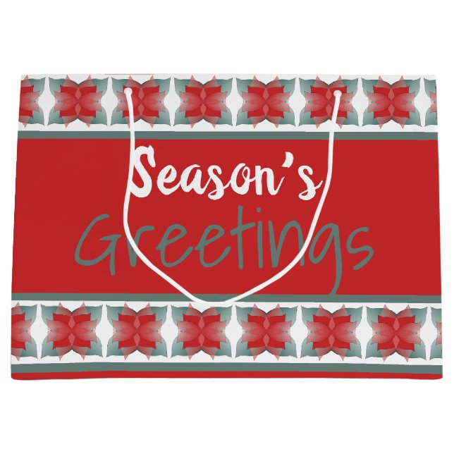 Bolsa De Regalo Grande Rojo profundo de estilo (Anverso)