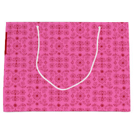 Bolsa De Regalo Grande Rojo sobre rosa 