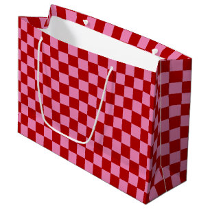 Bolsa De Regalo Grande Rojo y rosado caliente bajo control