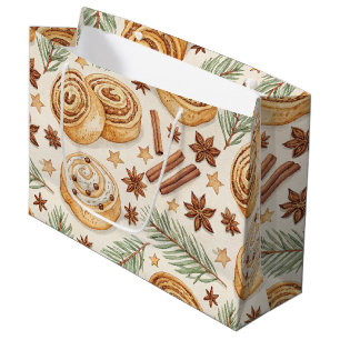 Bolsa De Regalo Grande Rollos de Canela y Especias - Repostería Navideña