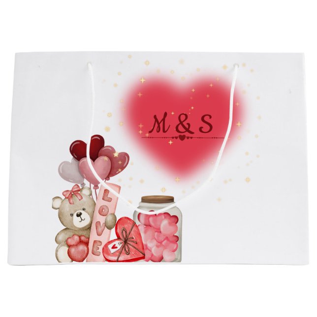 Bolsa De Regalo Grande Romantic Valentine Gift Bag (Anverso)