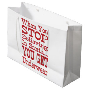 Bolsa De Regalo Grande Ropa interior de Santa