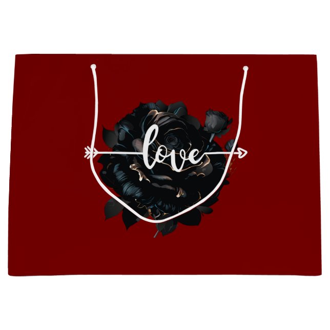 Bolsa De Regalo Grande Rosa de amor (Anverso)