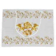 Bolsa de regalo grande Rosa de oro