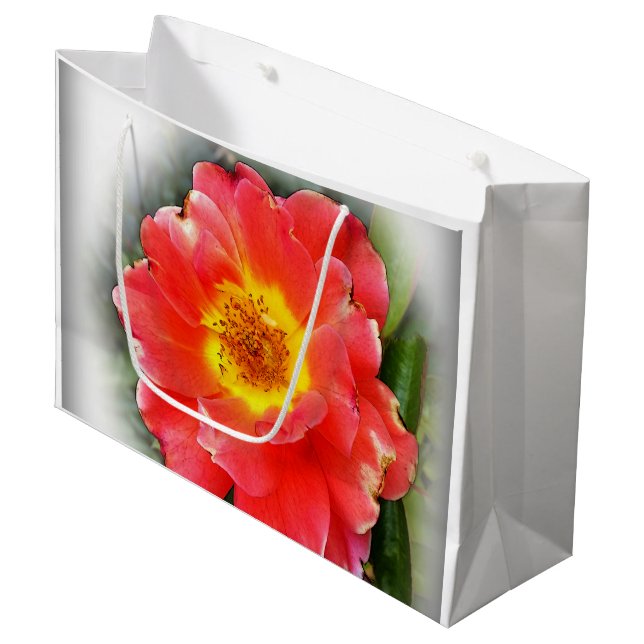 Bolsa De Regalo Grande Rosa en otoño (Angulo Anverso)