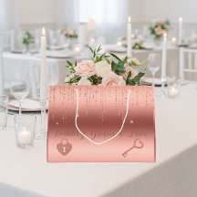 Rosa Gold Confetti Bridal Shower