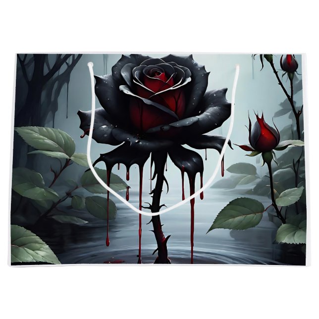 Bolsa De Regalo Grande Rosa negro de Eerie (Anverso)