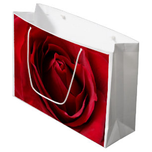 Bolsa De Regalo Grande rosa rojo intenso