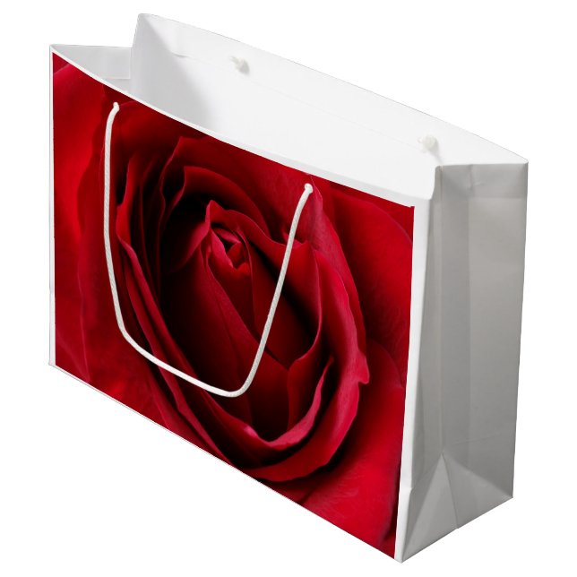 Bolsa De Regalo Grande rosa rojo intenso (Angulo Anverso)