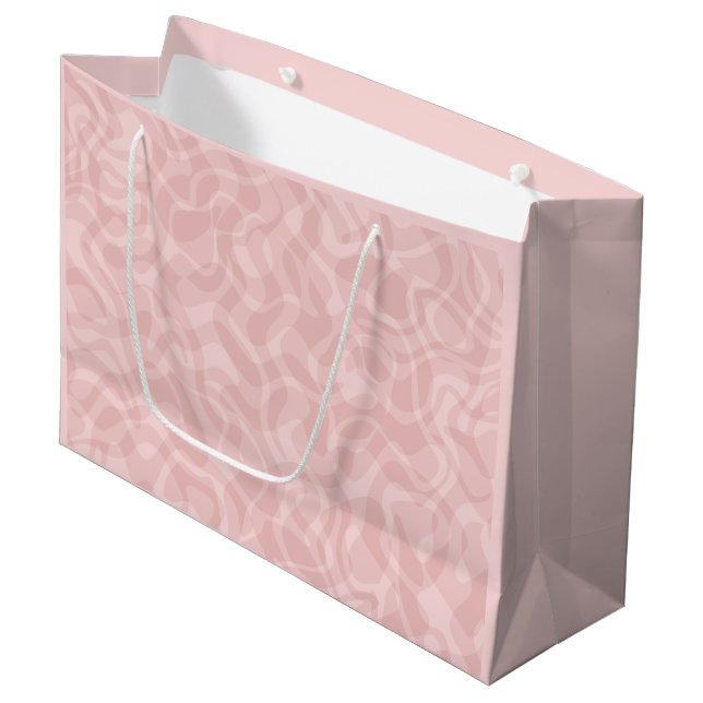 Bolsa De Regalo Grande Rosa Rosa (Angulo Anverso)