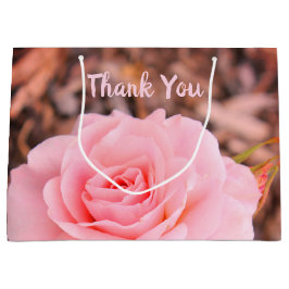 Bolsa De Regalo Grande Rosa rosa en flor