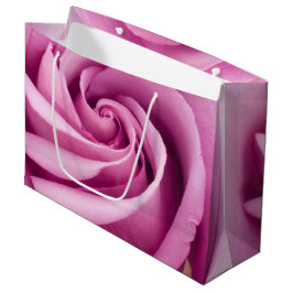Bolsa De Regalo Grande Rosa rosa plegada a la perfección