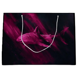 Bolsa De Regalo Grande Rosa Tiburón
