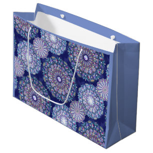 Bolsa De Regalo Grande Rosario azul