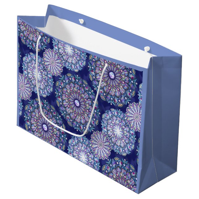 Bolsa De Regalo Grande Rosario azul (Angulo Anverso)