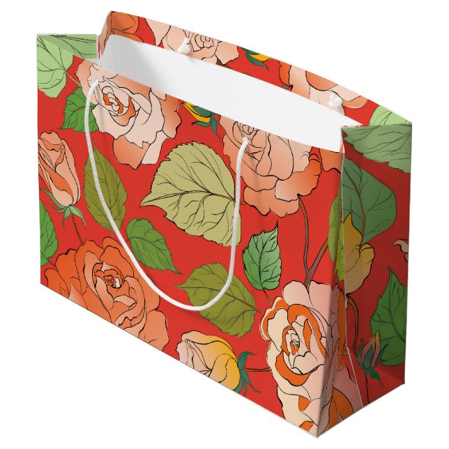 Bolsa De Regalo Grande Rosas 26 (Angulo reverso)