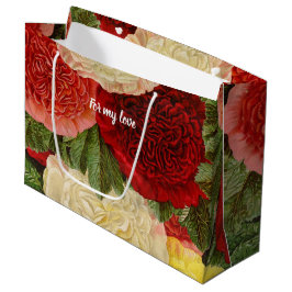 Bolsa De Regalo Grande Rosas amarillas rojas blancas antiguas rojas rojas