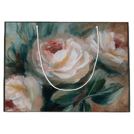 Bolsa De Regalo Grande Rosas Blancas