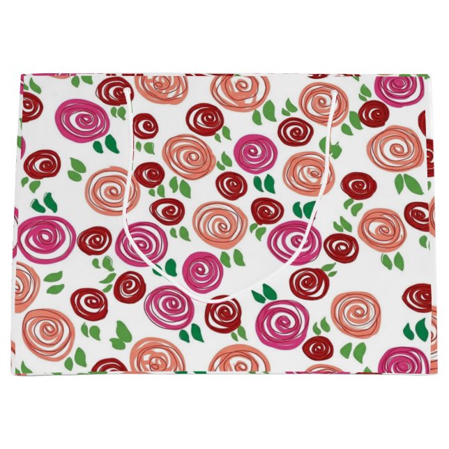 Bolsa De Regalo Grande Rosas de ensueño (Anverso)
