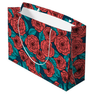 Bolsa De Regalo Grande Rosas rojas