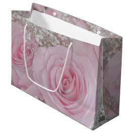 Bolsa De Regalo Grande Rosas rosa blandas y aliento del bebé