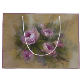 Bolsa De Regalo Grande Rosas rosadas / púrpuras grandes