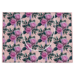 Bolsa De Regalo Grande Rosas rosas rosas rosas antiguas de Damasco