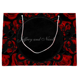 Bolsa De Regalo Grande Roses rojos góticos Boda victoriano