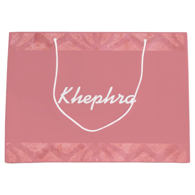 Bolsa De Regalo Grande Ruddy Pink Batik Name (Anverso)