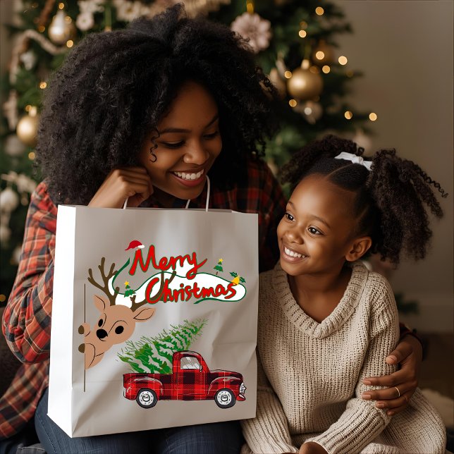 Bolsa De Regalo Grande Rudolph Merry Christmas - Gift Bag (Subido por el creador)