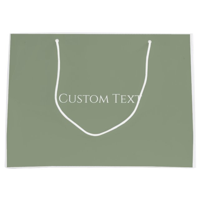 Bolsa De Regalo Grande Sage Green  (Anverso)