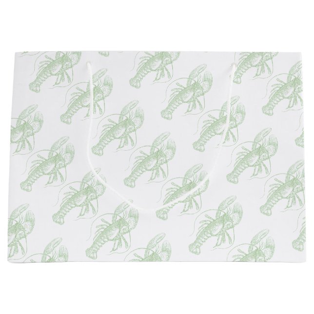 Bolsa De Regalo Grande Sage Green Lobster (Anverso)