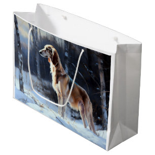 Bolsa De Regalo Grande Saluki Let It Snow Navidades