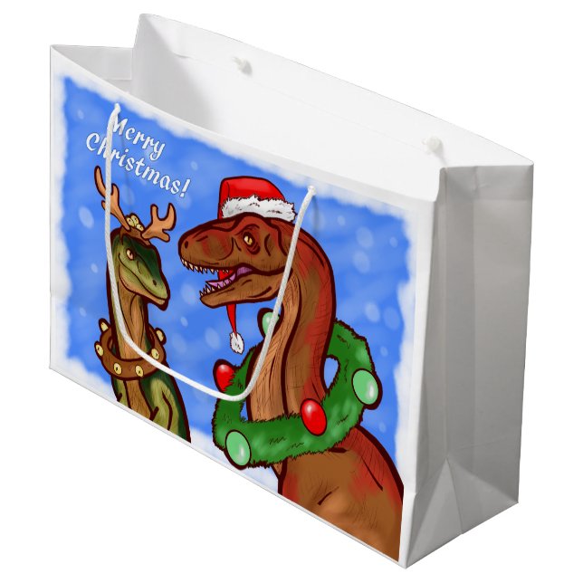Bolsa De Regalo Grande Santa Clas (Angulo Anverso)