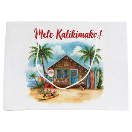 Bolsa De Regalo Grande Santa Claus Christmas in Hawaii