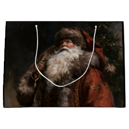 Bolsa De Regalo Grande Santa Claus tradicional