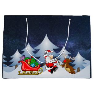 Bolsa De Regalo Grande Santa está en camino