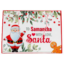 Santa & Hombre de Jengibre Personalizado Navidad