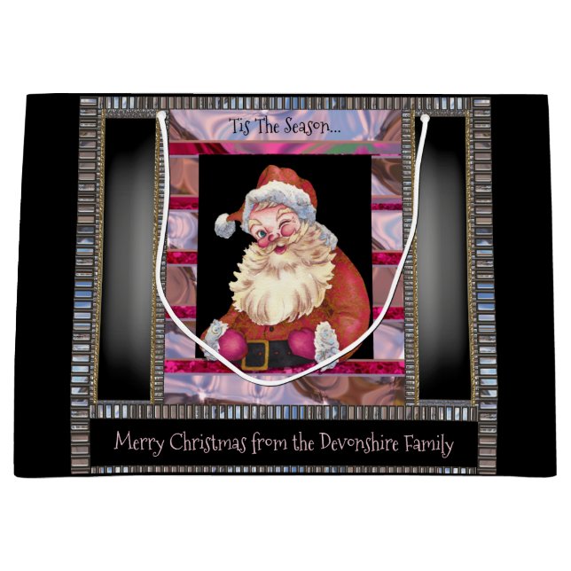 Bolsa De Regalo Grande Santa Wink Elegant Navidades Grande (Anverso)
