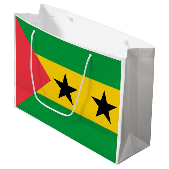 Bolsa De Regalo Grande Sao Tome and Principe Flag (Angulo Anverso)