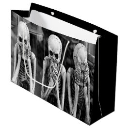 Bolsa De Regalo Grande Scary Funny Skeletons Halloween Regalo Bag