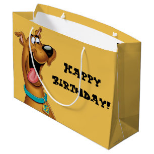 Bolsa De Regalo Grande Scooby-Doo excitó la cara